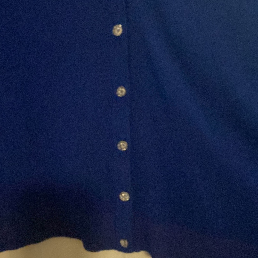 Blue button down sweater - Picture 3 of 5